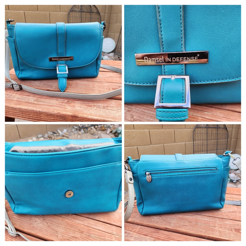 Damsel in Defense Purse Teal